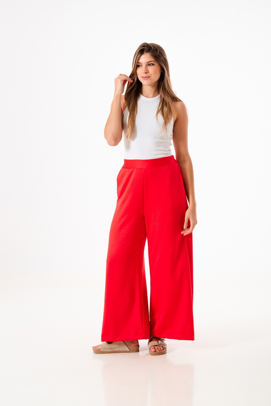 2605 | PALAZZO SATIN CON SPANDEX VARIOS COLORES TALLES DEL M AL XXL